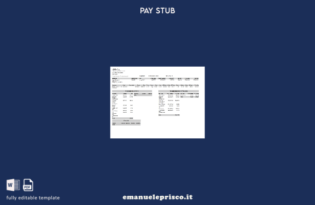 modello di busta paga LGS Staffing stile verificato
